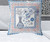 26" x 26" Blue and Gray Peacock Blown Seam Floral Indoor Outdoor Throw Pillow Home Accent