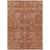 5' X 8' Orange Copper And Terra Cotta Oriental Washable Indoor Outdoor Area Rug
