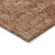 5' X 8' Orange Copper And Terra Cotta Oriental Washable Indoor Outdoor Area Rug