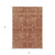 5' X 8' Orange Copper And Terra Cotta Oriental Washable Indoor Outdoor Area Rug