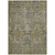 5' X 8' Taupe And Gray Damask Washable Indoor Outdoor Area Rug