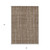 3' X 5' Taupe Brown And Ivory Striped Washable Indoor Outdoor Area Rug - Taupe, Brown, Ivory