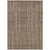 3' X 5' Taupe Brown And Ivory Striped Washable Indoor Outdoor Area Rug