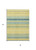 3' X 5' Yellow Denim Blue And Sky Blue Striped Washable Indoor Outdoor Area Rug