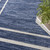 9' X 12' Navy Blue And Ivory Indoor Outdoor Area Rug