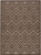 4' X 6' Dark Brown And Light Brown Geometric Indoor Outdoor Area Rug