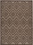 4' X 6' Dark Brown And Light Brown Geometric Indoor Outdoor Area Rug
