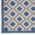 4' X 6' Blue And Gray Geometric Indoor Outdoor Area Rug