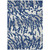 5' X 8' Navy Blue Gray And Ivory Animal Print Washable Indoor Outdoor Area Rug