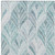 3' X 5' Aqua Mint Green And Silver Geometric Washable Indoor Outdoor Area Rug
