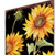 42" Black Yellow And Tan Solid Wood Sunflowers And Squirrel Garden Stake
