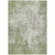 3' X 5' Green And Ivory Abstract Washable Indoor Outdoor Area Rug - 880016399127