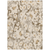3' X 5' Khaki Floral Washable Non Skid Indoor Outdoor Area Rug