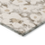 3' X 5' Khaki Floral Washable Non Skid Indoor Outdoor Area Rug