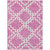 3' X 5' Blush And Ivory Geometric Washable Indoor Outdoor Area Rug Transitional Style - Blush, Ivory Color