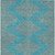 5' X 8' Teal Blue And Pink Geometric Washable Indoor Outdoor Area Rug