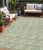 5' X 8' Green And Ivory Geometric Washable Indoor Outdoor Area Rug Transitional Style - Green, Ivory Color