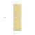 2' X 8' Yellow and Ivory Floral Washable Non Skid Indoor Outdoor Runner Rug