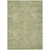 3' X 5' Sage Green And Brown Oriental Washable Indoor Outdoor Area Rug