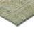 3' X 5' Sage Green And Brown Oriental Washable Indoor Outdoor Area Rug