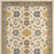 6' X 9' Ivory And Gold Floral Indoor Outdoor Area Rug