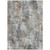 3' X 5' Taupe Gray And Copper Abstract Washable Indoor Outdoor Area Rug