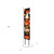 42" Black White And Orange Halloween Jack-O-Lantern Solid Wood Garden Stake