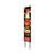 42" Black White And Orange Halloween Jack-O-Lantern Solid Wood Garden Stake
