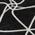5' X 8' Black And Ivory Geometric Washable Indoor Outdoor Area Rug Contemporary Style - Black, Ivory Color