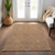 3' X 5' Terra Cotta And Ivory Geometric Washable Indoor Outdoor Area Rug Transitional Style - Terra Cotta, Ivory Color