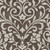 5' X 8' Chocolate And Ivory Floral Washable Indoor Outdoor Area Rug