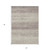 5' X 8' Taupe And Beige Striped Washable Indoor Outdoor Area Rug - 608219212407