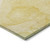 3' X 5' Gold Abstract Washable Non Skid Indoor Outdoor Area Rug