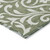 5' X 8' Fern Green And Ivory Floral Washable Indoor Outdoor Area Rug