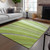 5' X 8' Artichoke Green And Olive Green Abstract Washable Indoor Outdoor Area Rug