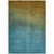 3' X 5' Brown Blue And Taupe Ombre Washable Indoor Outdoor Area Rug