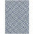 5' X 8' Navy Blue And Ivory Geometric Washable Indoor Outdoor Area Rug - Navy Blue, Ivory