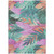 5' X 8' Teal Blue And Aqua Floral Washable Indoor Outdoor Area Rug Transitional Style - Teal Blue, Aqua Color