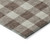 5' X 8' Brown And Beige Plaid Washable Indoor Outdoor Area Rug