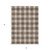 5' X 8' Brown And Beige Plaid Washable Indoor Outdoor Area Rug