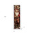 36" Black And Red Solid Wood Christmas Santa Porch Sign