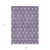 5' X 8' Purple And Ivory Geometric Washable Indoor Outdoor Area Rug Transitional Style - Purple, Ivory Color