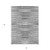 3' X 5' Silver Gray And Charcoal Striped Washable Indoor Outdoor Area Rug