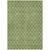 5' X 8' Green And Ivory Geometric Washable Indoor Outdoor Area Rug Transitional Style - Green, Ivory Color