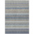 3' X 5' Taupe Navy Blue And Denim Blue Southwestern Washable Indoor Outdoor Area Rug