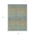 3' X 5' Blue Striped Washable Indoor Outdoor Area Rug