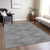 5' X 8' Charcoal And Silver Geometric Washable Indoor Outdoor Area Rug