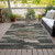 3' X 5' Charcoal Copper And Ivory Abstract Washable Indoor Outdoor Area Rug