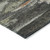 3' X 5' Charcoal Copper And Ivory Abstract Washable Indoor Outdoor Area Rug