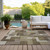 3' X 5' Brown And Beige Abstract Washable Indoor Outdoor Area Rug